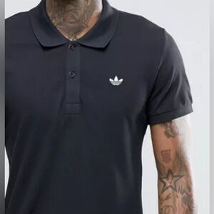 Adidas original trefoil polo shirt white